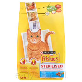 Friskies Karma Dla Kotów Sk Sterile - Łosoś, Warzywa 1,5Kg