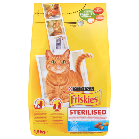 Friskies Karma Dla Kotów Sk Sterile - Łosoś, Warzywa 1,5Kg