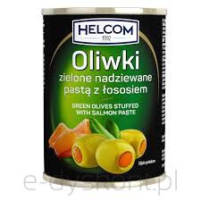 Helcom Oliwki Zielone Nadziewane Łososiem 300Ml