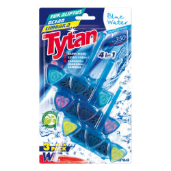 Tytan Mix-Pak Czterofunkcyjna zawieszka barwiąca wodę Blue Water Eukaliptus, Ocean, Limonka 3x40g
