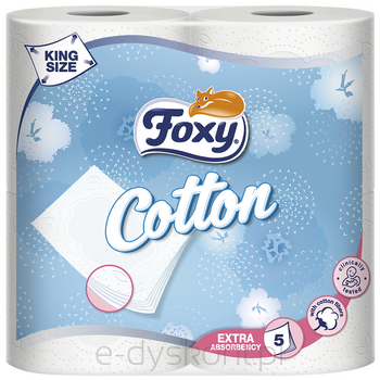 Papier toaletowy Foxy Cotton 4 rolki
