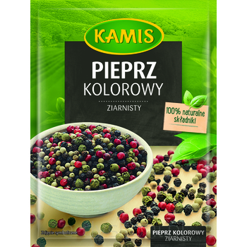 Kamis Pieprz Kolorowy Ziarnisty 12G