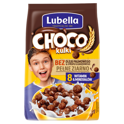 Lubella Mlekołaki Choco Kulki Zbożowe O Smaku Czekoladowym 500 G