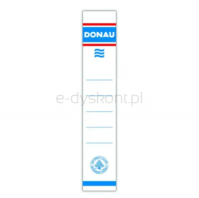 Donau Etykiety Samoprzylepne Do Segregatora 33X153Mm, Jednostronne, 20Szt. 