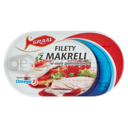 Graal Filet Z Makreli W Sosie Pomidorowym 170G