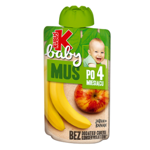 Kubuś Baby Mus Po 4 Miesiącu Jabłko Banan 100 G