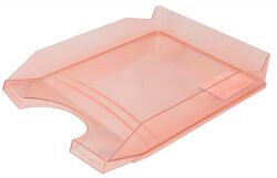 Office Products Szufladka Na Biurko Polistyren/Pp, A4, Transparentna Czerwona