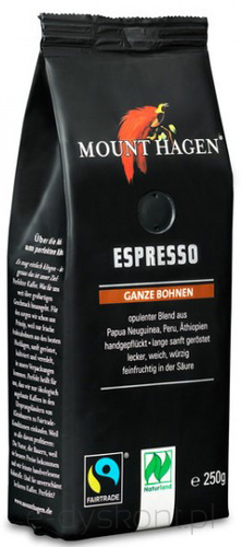 Kawa Ziarnista Arabica 100 % Espresso Fair Trade Bio 250 G - Mount Hagen [BIO]