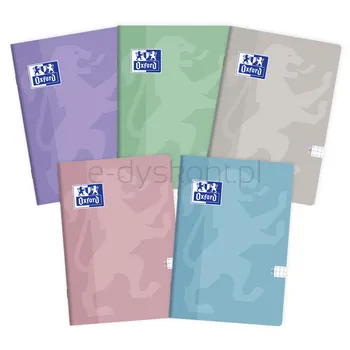 Oxford Zeszyt Touch Pastel A5 60 kartek w kratkę z marginesem