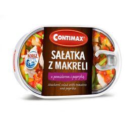 Contimax Sałatka Z Makreli Z Pomidorem I Papryką 170G