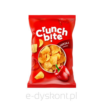 Crunch bite Chipsy ziemniaczane o smaku paprykowym 140 g