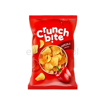 Crunch bite Chipsy ziemniaczane o smaku paprykowym 140 g