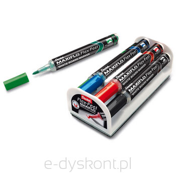 Pentel Komplet markerów do białych tablic MWL5SBF-4