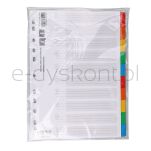 Office Products Przekładki Karton, A4, 227X297Mm, 10 Kart, Lam. Indeks, Mix Kolorów  - 3