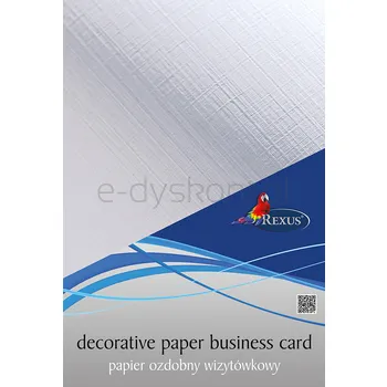 Papier wizytówkowy A4/20 arkuszy, kremowy prążki, REXUS