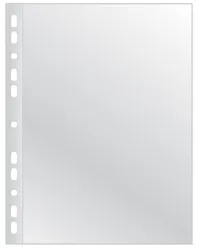 Koszulki na dokumenty Q-CONNECT, poszerzane, PP, A4, krystal, 60mikr., 50szt.