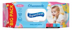 Superfresh Chusteczki nawilżane dla dzieci z klapką, 120 szt.