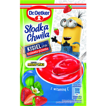 Dr.Oetker Słodka Chwila Minionki Kisiel Truskawka-Poziomka 29G