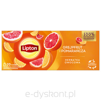 Lipton Herbata Fruit Grejpfrut I Pomarańcza 20Tb