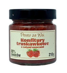 Konfitura Ekstra Z Truskawek Z Całymi Owocami 210 G - Prosto Ze Wsi [BIO]