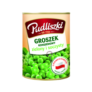 Pudliszki Groszek Konserwowy Zielony I Soczysty 400 G