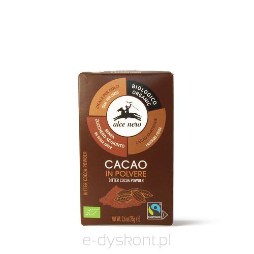 Kakao W Proszku Fair Trade Bio 75 G - Alce Nero [BIO]