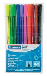 Donau Cienkopis D-Fine, 0,4 mm, 10 szt., mix kolorów 
