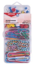 Office Products Zestaw Biurowy (Pinezki I Spinacze) Mix 135Szt.