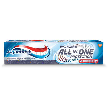 Aquafresh Pasta Do Zębów Wybielająca All In One Protection Crystal White Z Fluorkiem 100 Ml