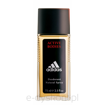 Adidas Active Dezodorant Bodies W Naturalnym Sprayu Dla Mężczyzn 75Ml