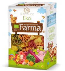 Bartolini Makaron Eko Farma Zwierzątka Pięciosmakowe Bio 250G