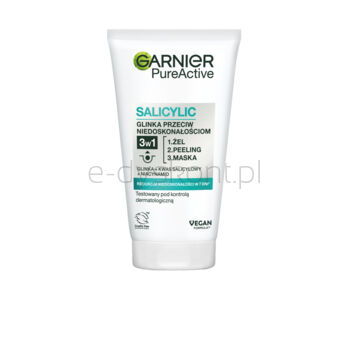 Garnier Czysta Skóra 3 w 1 Żel myjący peeling maseczka 150 ml