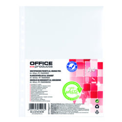 Koszulki na dokumenty Office Products PP A4 groszkowe 100szt.