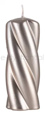 Świeca słupek DONAU HOME Laval, 50x130mm, szampan