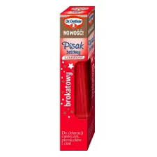 Dr.Oetker Pisaki żelowy czerwony brokatowy 19 g