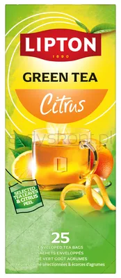 Lipton Herbata Feel Good Selection, Balance, Zielona, Cytrusowa, 25 Kopert