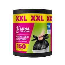 Anna  Zaradna Worki Easy-Pack Czarne Xxl 35L 150Szt