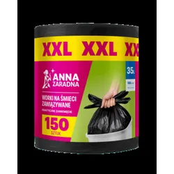 Anna Zaradna Worki Easy-Pack Czarne Xxl 35L 150Szt