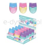Keyroad Temperówka Wave, plastikowa, podwójna, z pojemnikiem, pakowane na displayu, mix kolorów pastelowych - 2