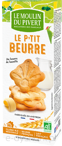 Herbatniki Le P'Tit Beurre Bio 155 G - Le Moulin Du Pivert [BIO]