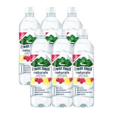 Żywiec Zdrój Naturals Smak Malina-Cytryna 0,5 L (w tym +0,50 zł/szt. zwrotnej kaucji)