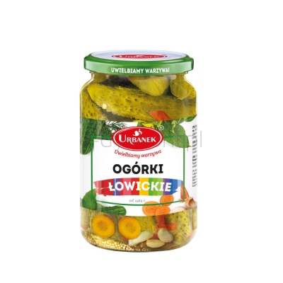 Urbanek Ogórki łowickie 680g/380g 