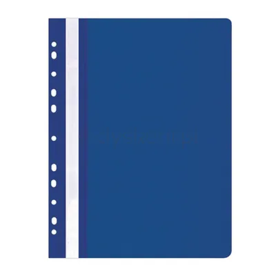 Office Products Skoroszyt, PP, A4, miękki, 100/170mikr., wpinany, granatowy