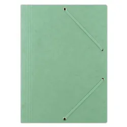 Donau Teczka z gumką preszpan, A4, 390gsm, 3-skrz., zielona