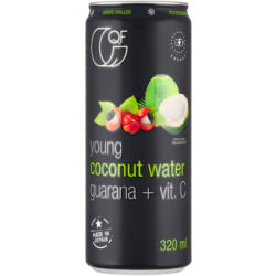 Kaucja Quality Food woda kokosowa z guaraną i witaminą c 320 ml