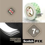 Scotch Taśma montażowa mocna, 19mm x 1,5m, biała - 2