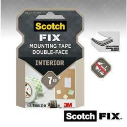 Scotch Taśma montażowa mocna, 19mm x 1,5m, biała