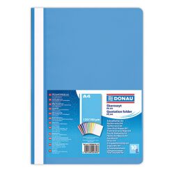 Donau Skoroszyt Pp, A4, Standard, 120/180Mikr., Jasnoniebieski 