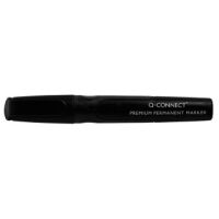 Q-Connect Marker permanentny Premium, gum. rękojeść, okrągły, 2-3mm (linia), czarny / KF26105 [BIURO]