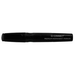Q-Connect Marker permanentny Premium, gum. rękojeść, okrągły, 2-3mm (linia), czarny / KF26105 [BIURO]